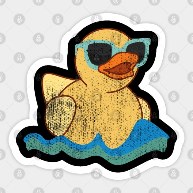 Yellow Rubber Duck Sticker by MintaApparel